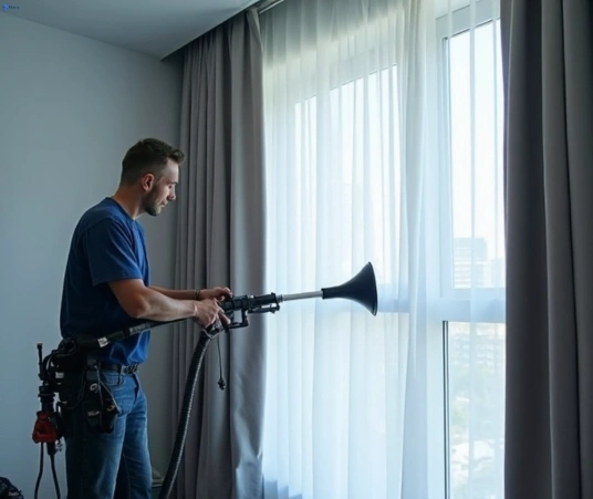 Professional drapes cleaning process tools Fresho Curtain Cleaning cannon-hill