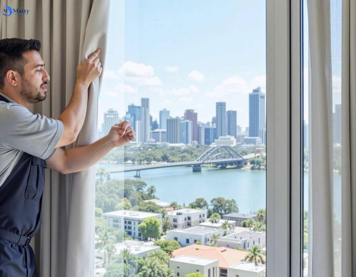 Professional curtain steam cleaning service cannon-hill QLD by Fresho Curtain Cleaning